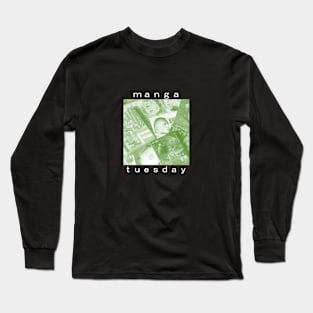 Manga Tuesday Green (small variant) Long Sleeve T-Shirt